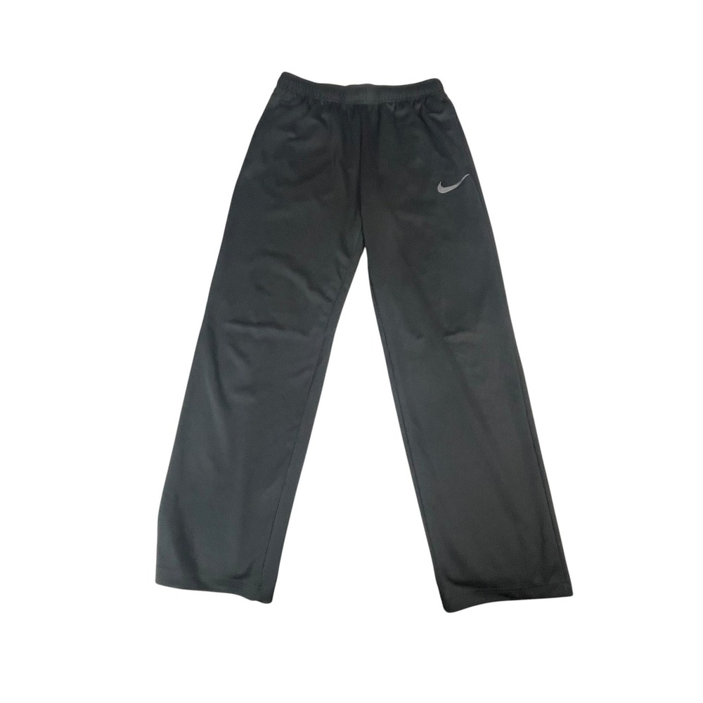 Nike Mens Dri-FIT Black Training Pants Straight Leg Size M